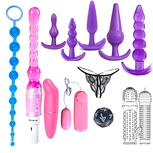 13Pcs Set Butt Plug Trainer Kit Comfortable Silicone Anal Plugs Anal Beads Plug Sex Toys for Users