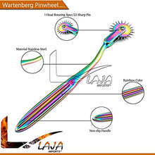 Load image into Gallery viewer, LAJA Imports Wartenberg Wheel - Strong Sensation Pinwheel (1 Head) Multi Color Rainbow
