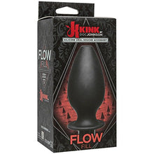 Load image into Gallery viewer, KINK By Doc Johnson Flow Fill Silicone Anal Douche Accessory, Black
