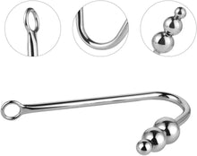 Load image into Gallery viewer, Anal Plug, Anal Hook with 3 Balls Metal Anal Dilator Kit, Butt Plug Fetish Bondage Hook Adult Sex Toys &amp; Games Anal Hook for Women Lovers &amp; Couples
