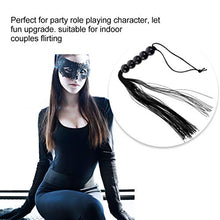 Load image into Gallery viewer, Tassel Whip Adult Whip Toy Whip Crop Six Flirting Game Toy Foreplaying Toys SM Toys for Couple Adult (Black)
