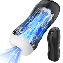 Load image into Gallery viewer, Automatic Male Masturbator Cup Sex Toys Sucking Male Masturbators Toys for Men with 5 Sucking &amp; 10 Vibrating, Male Penis Vibrator Pocket Pussy Vibrating Stroking Toy Penis Stimulation for Men Black
