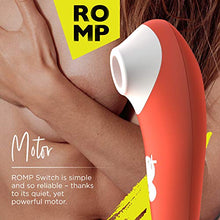 Load image into Gallery viewer, ROMP Switch - Easy-Peasy Lemon Squeezy Pleasure Air Clitoris Stimulator with 6 Intensity Levels, Orange
