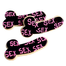 Load image into Gallery viewer, 1 Dz. Sex, Sex, Sex Pecker Popper Cookies! Mini Penis Cookies Screaming for More! Bachelorette Shower Party Favors, Girls Night!
