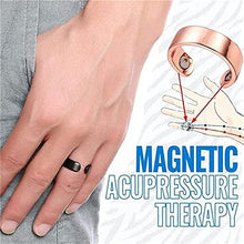 Load image into Gallery viewer, Blood Sugar Control Ring, Magnetic Therapy Ring, Copper Magnet Rings Opening Adjustable, Magnetic Therapy Copper Energy Adjustable Ring, Therapeutic Magnetic Rings with Strong Magnets (2X Rose Gold)
