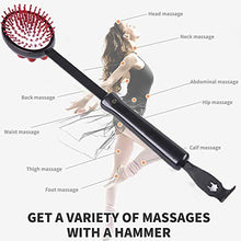 Load image into Gallery viewer, Double Sided Relief Hammer Friction Scratcher Massage Telescopic Stick for Man Female
