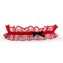 Load image into Gallery viewer, EasyToys Sexy Lingerie Lace Garter, Red, 7 Gram
