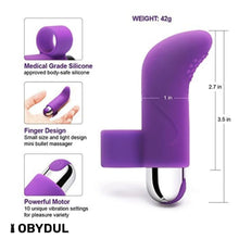 Load image into Gallery viewer, Mini Vibrator, Dildos, Bullet Vibrator, USB Charger, Silicone Finger Massager, Multifunctional Waterproof Finger Couples Sex Toys Silicone Bullet Vibrators for Women Vibrator Vibrator
