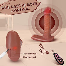 Load image into Gallery viewer, Thrusting Wearable Dildo Vibrators Realistic Silicone Heating Butterfly Vibrator with Remote 7 Vibrating &amp; 3 Thrusting Modes Panty Vibrator for Women G Spot Clit Anal Stimulation Adult Sex Toy
