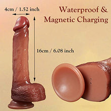 Load image into Gallery viewer, Realistic Thrusting Dildos Vibrator with Heating 8inch Silicone Adult Sex Toys G-Spot Vibrating Penis Strong Suction Cup Telescopic Big Size for Women &amp; Men Flesh
