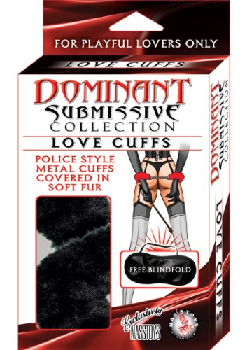 Novelties By Nasswalk Dominant Submissive Collection Love Cuffs, Black