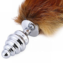 Load image into Gallery viewer, Amazing Anal Play Thread Aluminium Alloy Anal Inserted Toy with Foxtail for Pleasure
