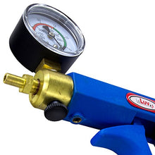 Load image into Gallery viewer, LeLuv Maxi Blue Plus Vacuum Gauge Penis Pump Bundle with Soft Black TPR Seal &amp; 4 Sizes of Constriction Rings 9 inch x 2.25 inch Cylinder
