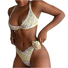 Load image into Gallery viewer, couples sex items for couples bsdm sets for couples sex restraint set for sex handcuffs sex sex novelties crotchless lingerie for sex naughty play game 329 (Yellow, M)
