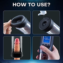 Load image into Gallery viewer, Electric Penis Pump, Penis Vacuum Pump for Men Instant Erection and Penis Enlargement with 6 Suction Modes,Rechargeable Automatic Masturbator for Men Stronger Bigger Longer
