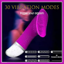 Load image into Gallery viewer, G-spot Clit Vibrator,30 Speed Vibrator Clit Sucker Vagina Stimulator Sex Toy,Rechargeable Clit Massager for Women,Purple
