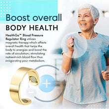 Load image into Gallery viewer, Healthgo Blood Pressure Regulator Ring,Healthgo Blood Sugar Control Ring,Adjustable Blood Pressure Regulator Ring for Women Men (Silver + Gold)
