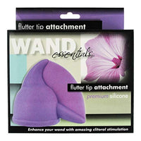 Wand Essentials Flutter Wand Massager Attachment, Purple | Fits Most Massage Wands, Transforms Vibrations Into Intense Fluttering Sensation | Soft, Body Safe Silicone and Easy to Clean