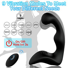 Load image into Gallery viewer, Vibrating Prostate Massager Anal Vibrator -9 Powerful Stimulation Patterns, Anal Butt Plug G-spot Vibrator with Remote and Ergonomic Design, Anal Sex Toys for Men, Women and Couples
