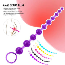 Load image into Gallery viewer, Silicone Anal Bead Anal Sex Toys for Men Women,Anal Beads Butt Plug 12 inch 10 Graduated Anal Chain Link-Pink
