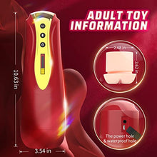 Load image into Gallery viewer, Automatic Male Masturbator,Male Masturbators Cup Sex Toys with 7 Vibrating and 4 Licking Modes,Electric Pocket Pussy 3D Textured Stroker Adult Sex Toy for Men
