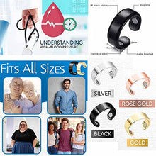 Load image into Gallery viewer, HealthGo Blood Pressure Regulator Ring, Adjustable Blood Pressure Regulator Ring for Women Men (Gold)
