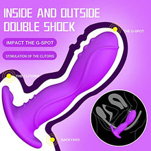 Load image into Gallery viewer, Clitoral G-Spot Wearable Rabbit Vibrator Remote Quiet Panty Wiggling Waterproof Dildos for Women Massagers Massager Rechargeable Scales Triple Action Lifelike Stimulator Vaginal
