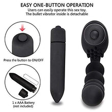 Load image into Gallery viewer, ViiNA GA Vibrating Anal Beads Butt Plug - Flexible Silicone 10 Vibration Modes Graduated Design Anal Sex Toy Waterproof Bullet Vibrator for Men, Women and Couples
