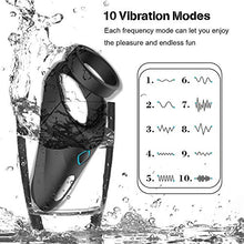 Load image into Gallery viewer, Dual Cock Ring Vibrator, Dual Motor Cock Ring for Penis Erection, Penis Stimulator with 10 Vibration Modes, Penis Erection Massager Sex Toys Sex Toys for Couples
