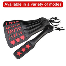 Load image into Gallery viewer, VENESUN Faux Leather Spanking Paddles for Adults, 12.8inch Slut Slapper Paddle for Sex Play
