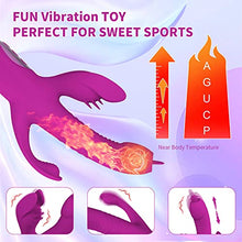 Load image into Gallery viewer, Rabbit Vibrator for Women, PUWCBZE G Spot Dildo Vibrator with 10 Powerful Vibrations &amp; 8 Thrusting Tongue Licking, Adult Sex Toys for Couple
