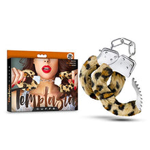 Load image into Gallery viewer, Blush Novelties - Temptasia Metal Hand Cuffs Faux Fur Wrist Restraints Couples Bondage BDSM Kinky Sex Toy - Leopard
