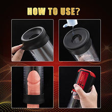 Load image into Gallery viewer, Automatic Sucking Penis Pump Men&#39;s Sex Toys, 5 Speed Electric Penis Enlarger Cock Pump Dick Pump with Vagina Sleeve Male Masturbator Penis Extender Pussy Pump Sex Machine Couple Adult Sex Toys for Men
