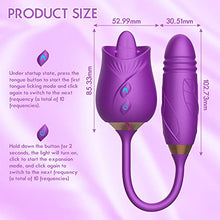 Load image into Gallery viewer, Rose Sex Toy Vibrator Sex Toys for Womans Handheld Waterproof Quiet Rechargeable Personal Massager for Women (Purple)
