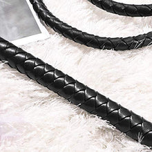 Load image into Gallery viewer, KESYOO Leather Bull Whip Flogger Flirting Spanking Bondage Game Toy Cosplay Costume for Adult Couple Lover Accessories Black
