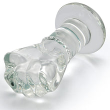 Load image into Gallery viewer, Glass Crystal Anal Plug Fist Hand Butt Plug, G-spot Anal Pleasure Trainer, Transparent Extra Large SM Anal Plugs Butt Plug Dildo Penis for Women Men Masturbation (M)
