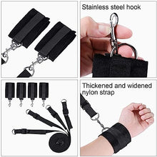 Load image into Gallery viewer, Bed Restraints for Adult Couple Bed Straps Ties up Wrist Tight Bondaged Restraints BDSM Set on Bed Adjustable Handcuff Ankle 4 Cuff Sexy Accessories for Women SM Toys Sex Playing Game
