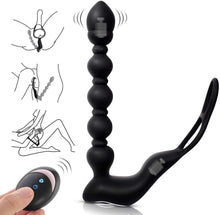 Load image into Gallery viewer, Thrust Anal Vibrator - Anal Sex Toy Remote Control Dual Motor Vibrating Butt Plug G-Spot Vibrator, Anal Plug Vibrator with 10 Vibration and Thrust Modes Prostate Massager
