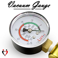 Load image into Gallery viewer, LeLuv Penis Vacuum Pump Ultima Handle Red Premium Ergonomic Grips &amp; Uncollapsable Slippery Hose + Gauge | 9&quot; Length x 3.00&quot; Diameter Cylinder
