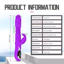 Load image into Gallery viewer, Thrusting G Spot Rabbit Vibrator Large Flexible Dildo for Women Vibration Pleasure Heating Function Clitoral Modes Softer Adult Toy Solo Play G-Spot Sex Toys Couples Fun
