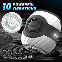 Load image into Gallery viewer, Sex Toys for Men Male Masturbator - Open-Ended Automatic Male Masturbators Adult Toys with 10 Vibration Modes Push Stimulator, Hands Free Male Stroker with 3D Textured Sleeve Sex Machine Men Sex Toy
