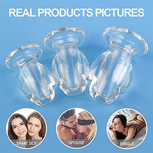 Load image into Gallery viewer, S-Hande Acrylic Glass Hollow Tunnel Butt Play Anal Plug Set, Clear Small Large Big But Trainer Anus Plug Stretcher Kits for Men and Women, Adult Sex Gay Lesbian Toys for Couple Beginner(3 Pics)
