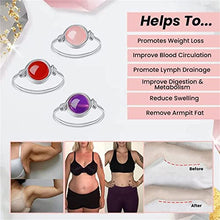 Load image into Gallery viewer, YOOUS Natural Stone Body Purification Ring Anti-Swelling Slimming Ring Lymphatic Drainage Magnetic Ring Natural Crystal Stone Slimming Ring
