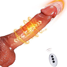 Load image into Gallery viewer, Realistic Thrusting Dildos Vibrator with Heating 8inch Silicone Adult Sex Toys G-Spot Vibrating Penis Strong Suction Cup Telescopic Big Size for Women &amp; Men Flesh
