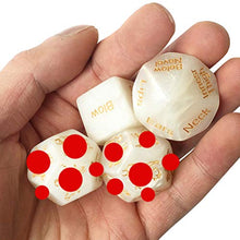 Load image into Gallery viewer, KESYOO 4pcs Sex Dice Games for Couples Romantic Role Playing Dice for Him and Her Party Dice Game Novelty Toy for Hen Party
