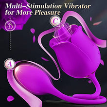 Load image into Gallery viewer, Rose Sex Toys Vibrator Dildo - Adult Toys with 9 Tongue Licking &amp; 9 Thrusting Vibrators, Women Sex Toy Dildos Rose Clitorial Stimulator G Spot Nipple Anal, Female Adult Sex Toys &amp; Games
