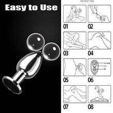 Load image into Gallery viewer, Vibrating Butt Plug Anal Toys, Anal Vibrator Prostate Stimulor Toys with Remote Control, 10 Vibration Modes Anal Sex Toys, Adult Plugs Butt for Women Men Pleasure, Personal Massager for Couple (Small)
