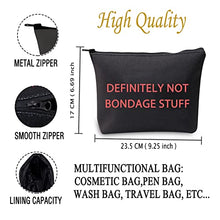 Load image into Gallery viewer, JXGZSO Funny Adult Stash Bag Bondage Stuff Kit Bag BDSM Zipper Makeup Bag or Pouch (BONDAGE STUFF B)
