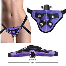 Load image into Gallery viewer, MISSTU Strapon Harness, Sex Toys for Beginner Lesbian Couples Wearable Panty Vibrating Panties Clitoral Stimulator Bullet Vibrator Pocket (Purple)
