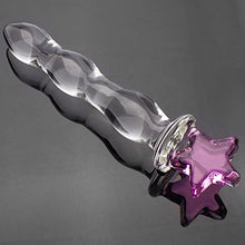 Load image into Gallery viewer, Crystal Glass Wand Dildo Penis - AKStore - Pentagram of Glass, Pink
